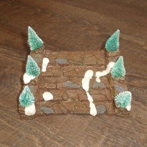 Victorian Village accessory stone stairs trees